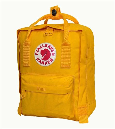 Mini Kånken Backpack Warm Yellow Mochila Kanken Mochila Rapazes