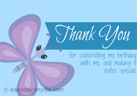 Thank You Notes For Birthday Easyday