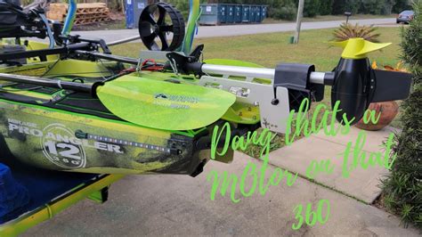 Dang Now Thats A Motor On A Hobie Pa12 360 Youtube