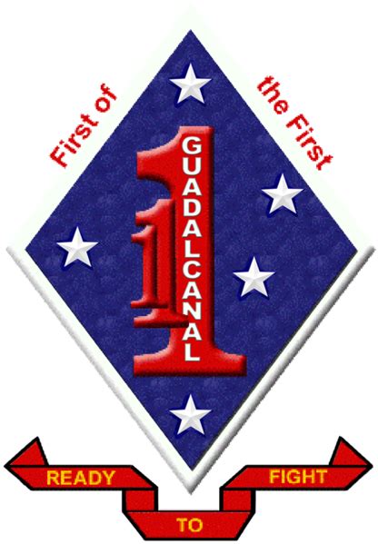 Coat Of Arms Crest Of 1st Battalion 1st Marines Usmc