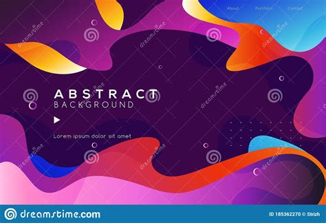 Moving Colorful Abstract Background Dynamic Effect Vector