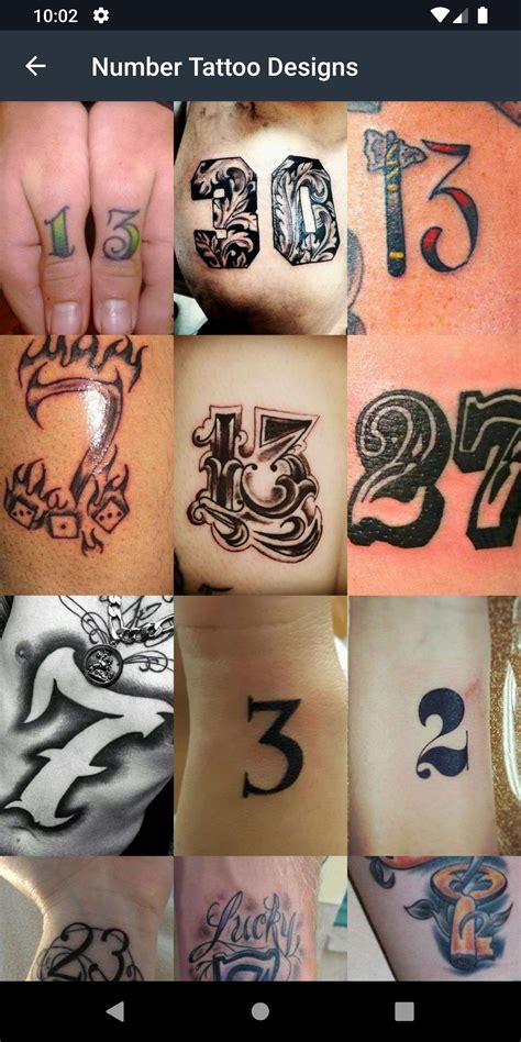 number tattoo design ideas kulturaupice