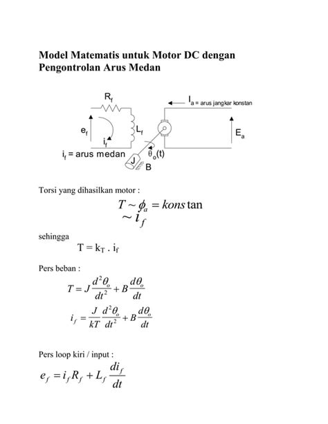 Model Matematis Untuk Rangkaian Elektrik Pdf