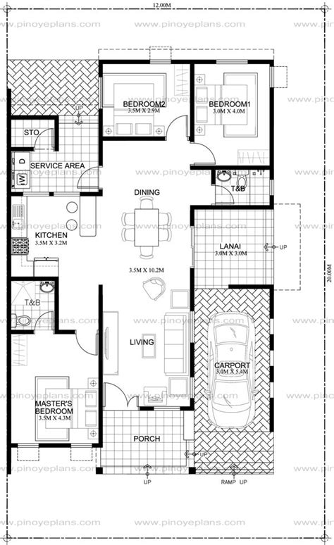 Arcilla Three Bedroom One Storey Modern House Shd 2016026 Pinoy