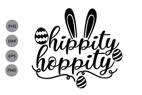 Hippity Hoppity svg. Graphic by CosmosFineArt - Creative Fabrica