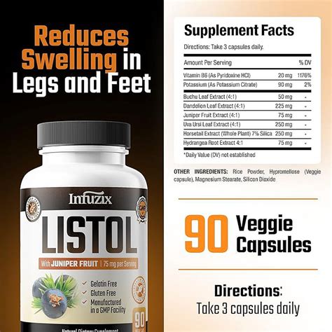 Listol Reduce Swelling In Feet Ankles And Legs Say Goodbye To Water