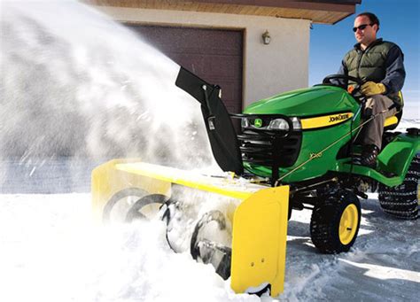 Convert Your Riding Lawnmower Into A Snow Clearing Machine