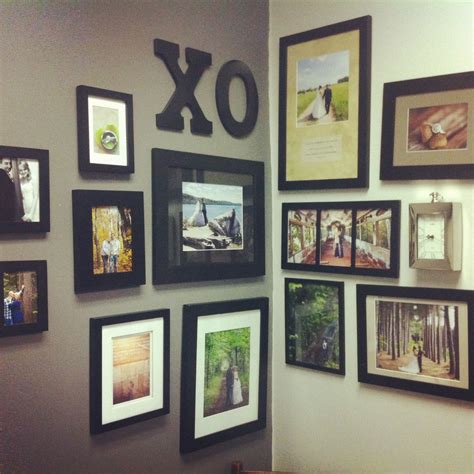 Frame collage in the corner. Perfect for a photography office. Done by Wren Photography ...