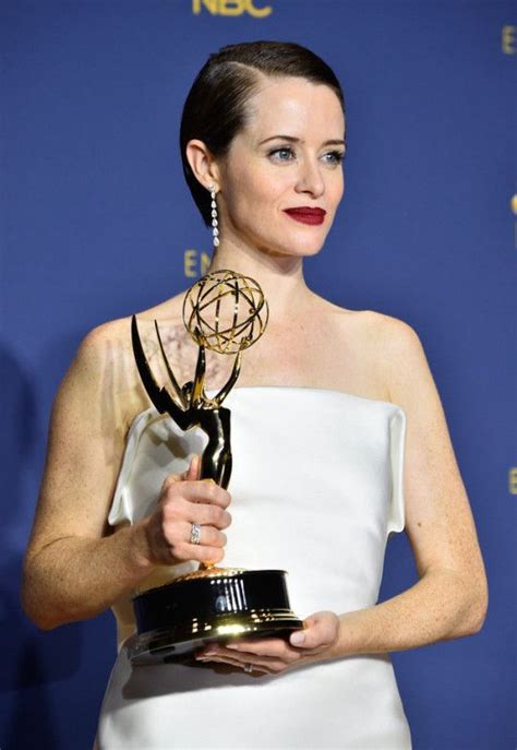 Claire Foy Winner Of Emmy For Best Actress In A A Drama For Her Role As Her Majesty Queen
