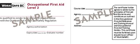 Ofa Level Surrey Occupational First Aid Level Surrey Mainland Safety
