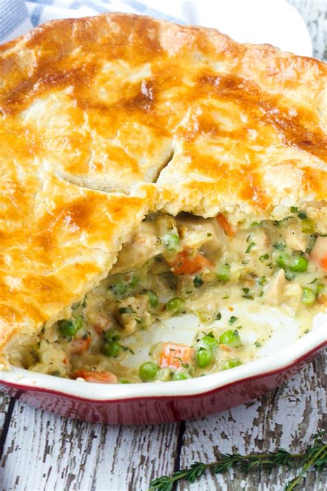 Place frozen pie in oven on lined cookie sheet to catch any run over. The Best Homemade Chicken Pot Pie - Cooking For My Soul