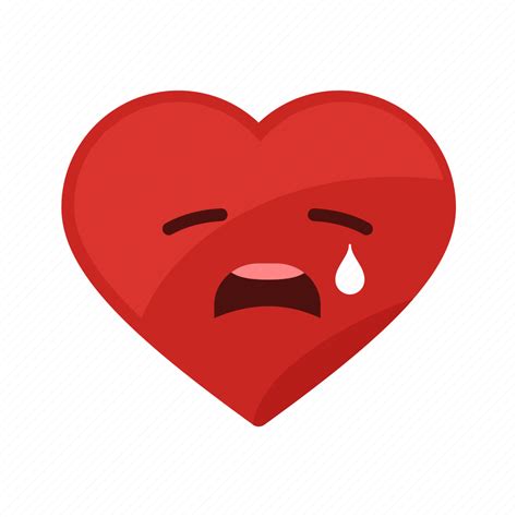 Cry Emotion Heart Love Sad Unhappy Icon Download On Iconfinder