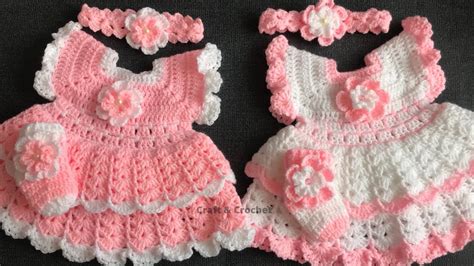 Easy Crochet Baby Dresscraft And Crochet Baby Frock Youtube