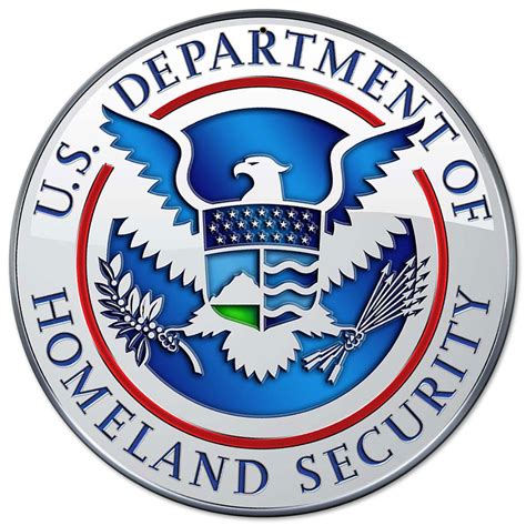 Department Of Homeland Security Seal All Metal Sign 14 Round North