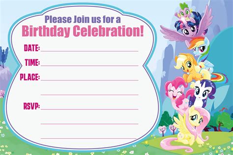 My Little Pony Happy Birthday Card