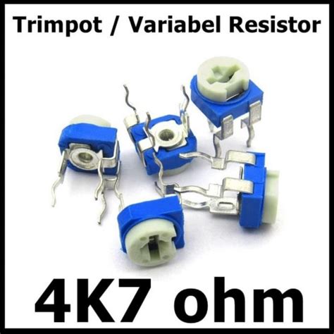 Jual Vr 4700 Ohm 4700ohm Trimpot 4k7 Trimmer Variable Vertical Resistor
