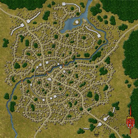 Fantasy Map Making Town Map Village Map