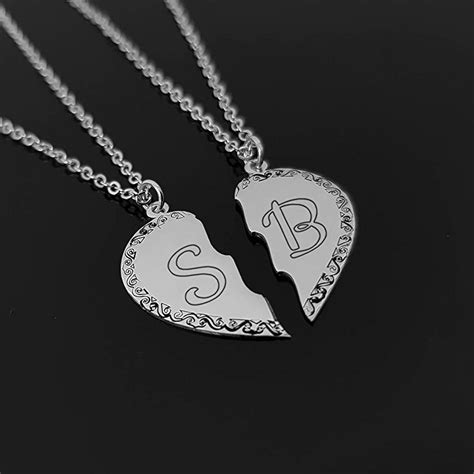 Personalized Bff Necklace Custom Best Friend Necklace T