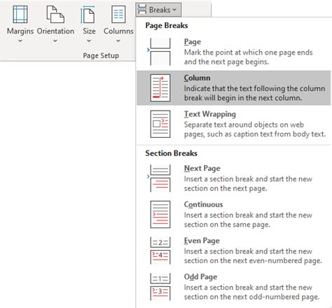 How To Make And Use Columns In A Word Document Microsoft Word 365