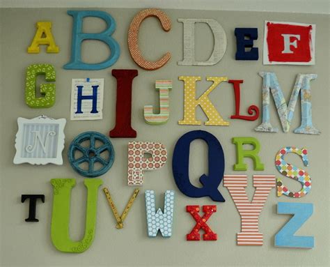 Alphabet Wall Art Eclectic Kids Austin