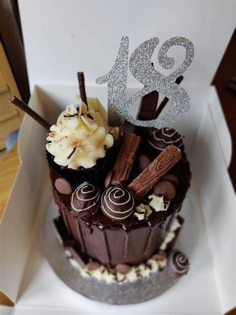 A birthday party is incomplete without cakes and gifts. 18Th Birthday Chocolate Cake - CakeCentral.com