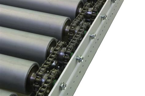 Chain Driven Roller Conveyor Chain Driven Conveyors चेन संचालित रोलर