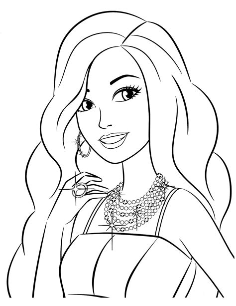 Download Barbie 47 | Cartoon coloring pages, Princess coloring ...