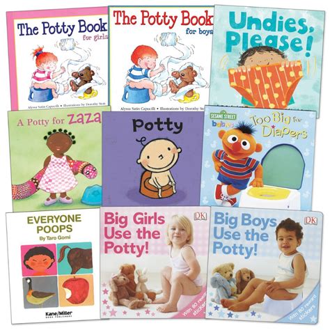 Boys And Girls Potty Training Books Set Of 9