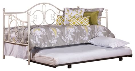 Hillsdale Ruby Metal Twin Daybed With Roll Out Trundle Traditional Daybeds By Hillsdale