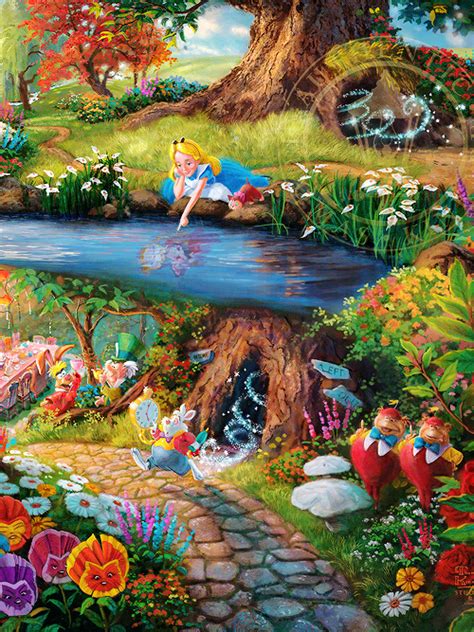 Alice In Wonderland By Thomas Kinkade ∼ 2 ∼ Miss Alice Alice In