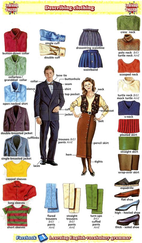 Clothes Patterns Vocabulary Describing Clothes Material Patterns And
