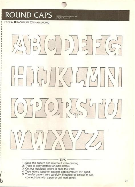 These templates have raised letters on the back. Pumpkin Carving Letter Template (With images) | Pumpkin carving templates, Halloween jack o ...