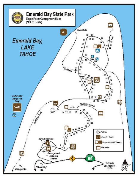 Emerald Bay State Park Campground Map Emerald Bay State Park Ca • Mappery