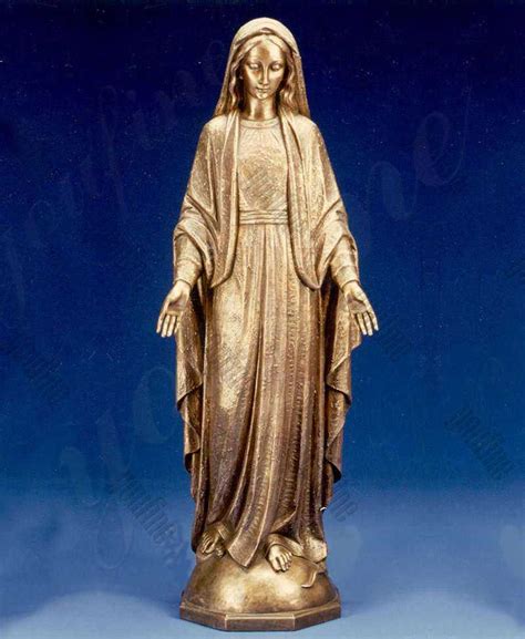 Best Autique Life Size Bronze Blessed Mother Mary Outdoor Statue Bokk