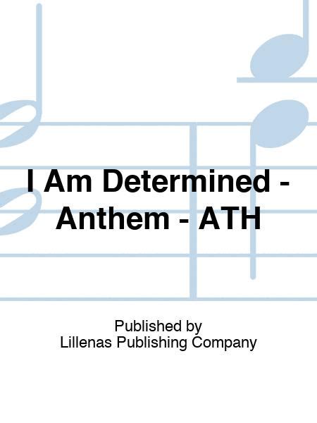 I Am Determined Anthem Ath By Octavo Sheet Music For Buy Print