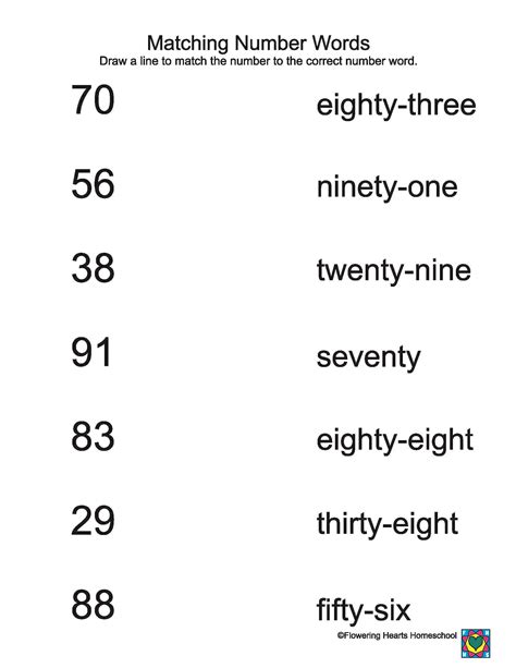 Image Result For Number Word Worksheets Number Words Worksheets