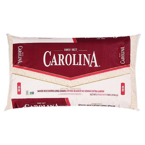 Carolina Enriched Extra Long Grain White Rice 10 Lb Bag