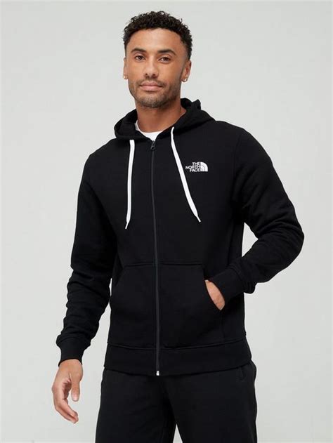 The North Face Mens Open Gate Full Zip Hoodie Blackwhite