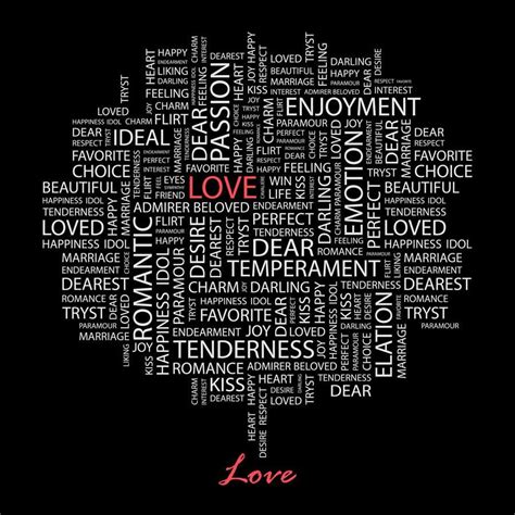 Love With Word Cloud Wall Mural Majestic Wall Art Word Cloud Design