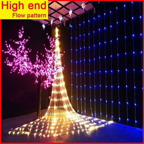 Strings 3x2m3x3m Led Waterfall String Lights Curtain Icicle Fairy