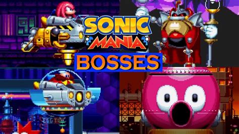 Sonic Mania All Bosses As Knuckles No Damage Youtube