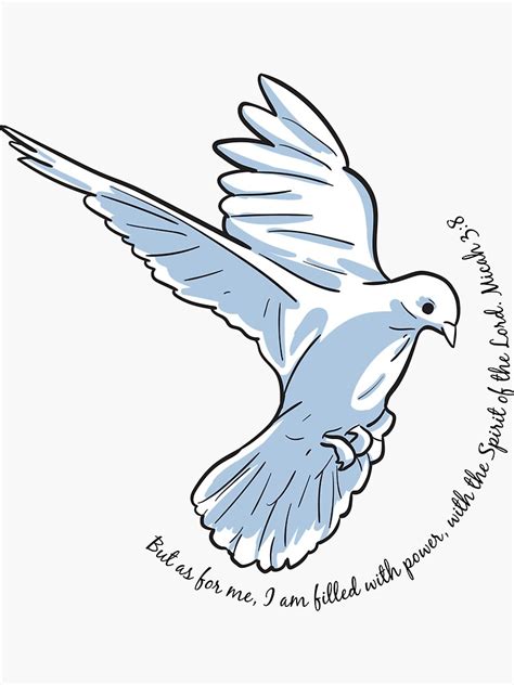 Filled With The Holy Spirit Sticker By Beccarandle Redbubble