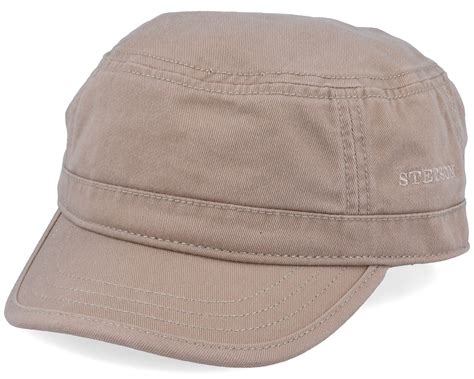 Cap Cotton Khaki Army Stetson Cap