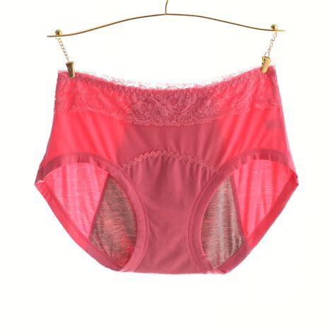 buy menstrual period high waist underwear women cotton panties ladies seamless