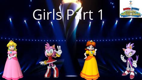 Mario Sonic At The Olympic Winter Games Festival Mode Girls Part Youtube