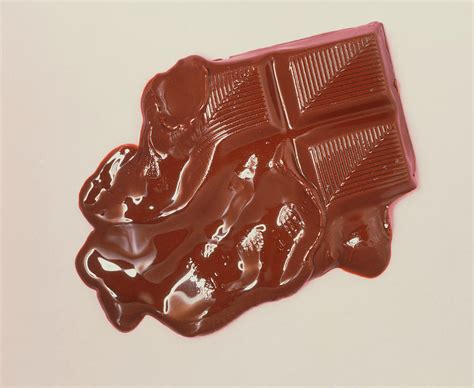 View Of A Partially Melted Chocolate Bar Photograph By Adrienne Hart