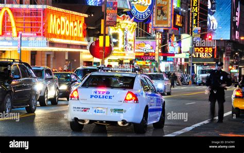 Nypd New York City Police Department Squad Car 42nd