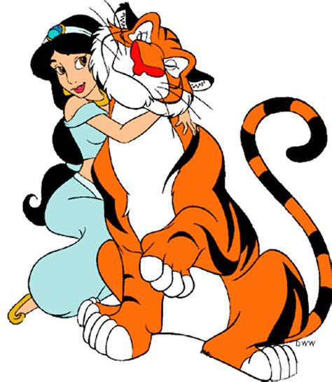 Princess Jasmine Hugging Rajah