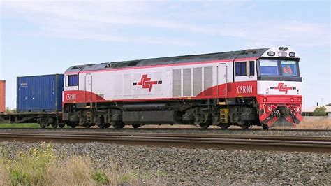 Sct Csr Class Diesel Locomotive With Freight Train In Victoria