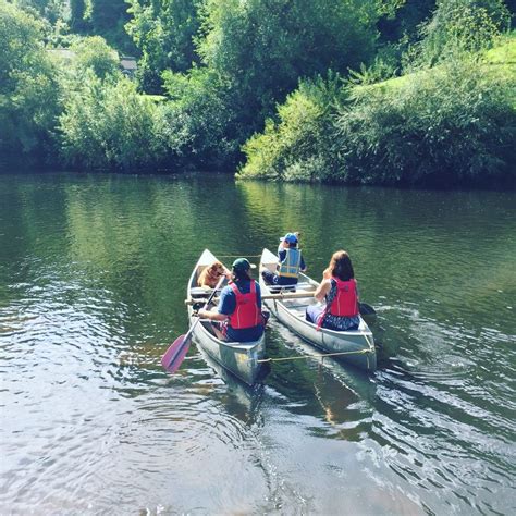 Canoe Down The River Wye Perfect For Families Of All Sizes Canoes